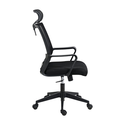 Techni Mobili Ergonomic Office Chair with Lumbar Support and Adjustable Headrest