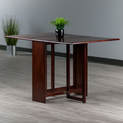 Clara Double Drop Leaf Dining Table; Walnut