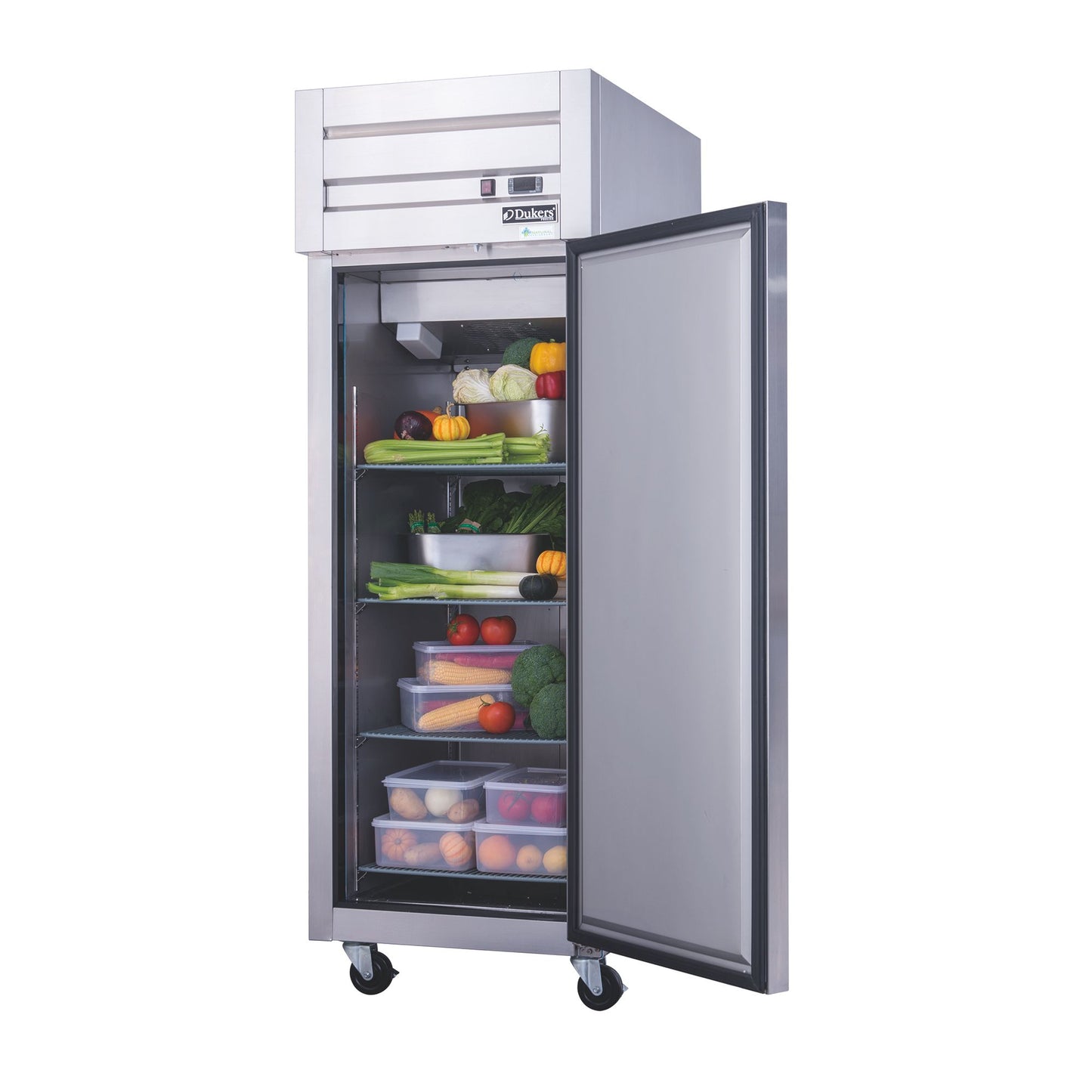 Commercial Upright Reach-in Refrigerator made by stainless steel with one door 17.72 cu.ft.