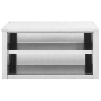 Kitchen Wall Cabinet 35.4"x15.7"x19.7" Stainless Steel