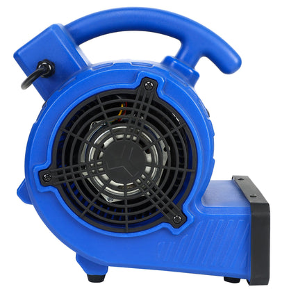 Simple Deluxe Air Mover, 305 CFM Mini Floor Blower Fan for Water Damage, Blue, 12 Inch